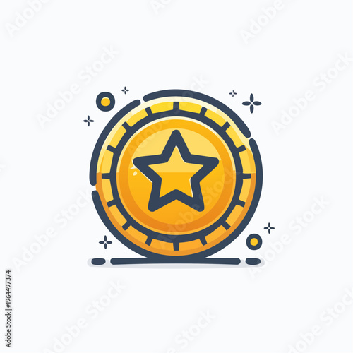 シンプルなジャックポットのベクターアイコン（カジノ・大当たり）