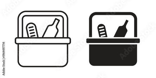 Picnic icons collection vector design illustration isolated. EPS10