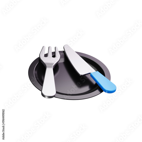 fork and knife, cutlery, dining, tableware, utensils, silverware, flatware, place setting, dinnerware, restaurant, eating, meal, kitchen, food service, dining toolsimage 3D.eps