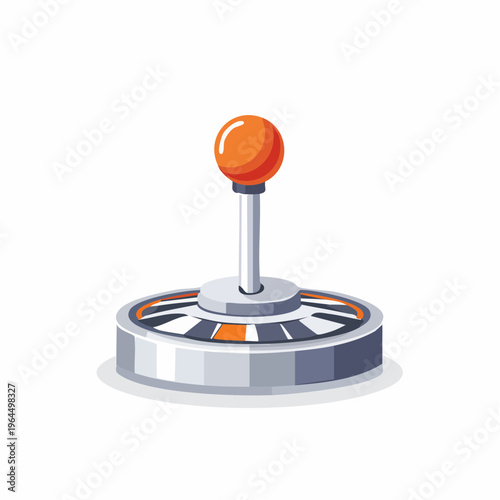 シンプルなスロットマシンのレバーのベクターアイコン（カジノ）