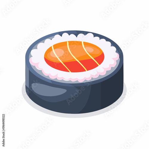 シンプルな寿司セットのベクターアイコン（和食・握り）