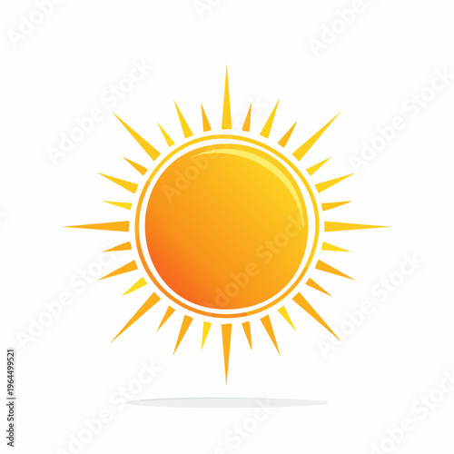 シンプルな日の丸・太陽のベクターアイコン（和風）