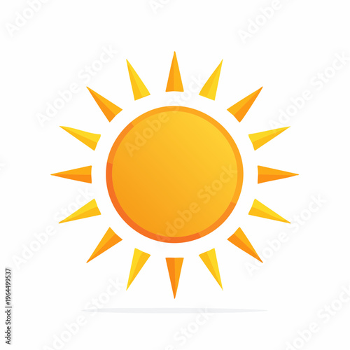 シンプルな日の丸・太陽のベクターアイコン（和風）