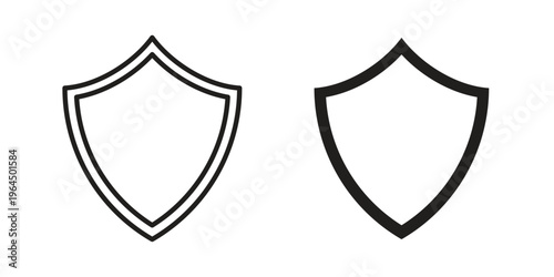 Shield icons collection vector design illustration isolated. EPS10