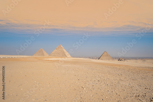 Pyramids of Giza panoramic view