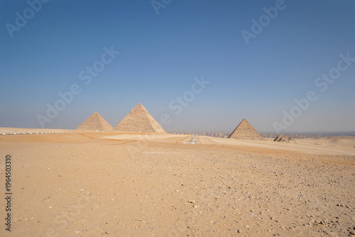 Giza Pyramids plato panorama