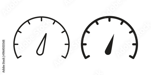 Tachometer icons collection vector design illustration isolated. EPS10