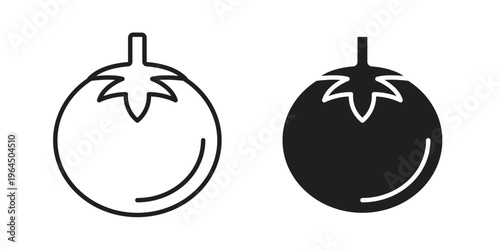 Tomato icons collection vector design illustration isolated. EPS10