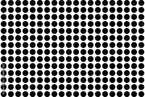 Polka dots seamless pattern on white background. A minimalist dark background with an evenly spaced polka dot pattern overlay effect. eps 10