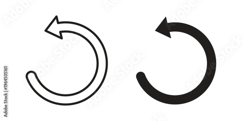 Undo icons collection vector design illustration isolated. EPS10