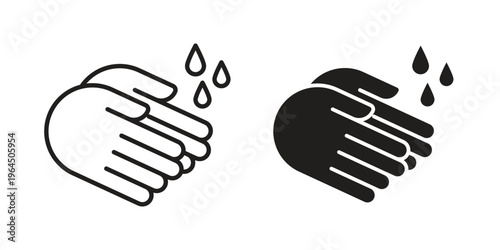Wash your hands icons collection vector design illustration isolated. EPS10