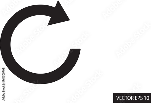 Free Download Refresh, reload, restart icon, vector refresh symbol, EPS 10 - GFXLoad