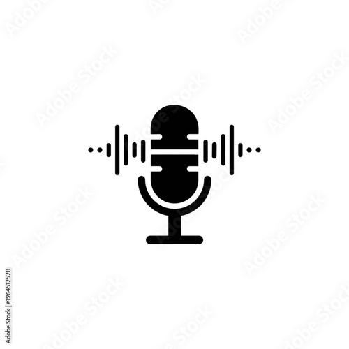 microphone icon vector illustration