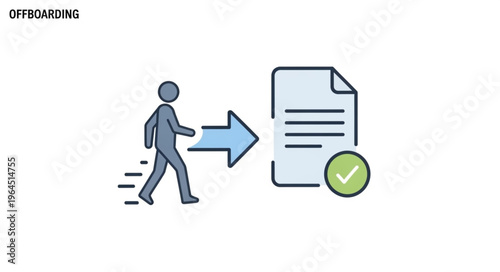 Employee Offboarding Process - Transitioning from Active to Completed Status.