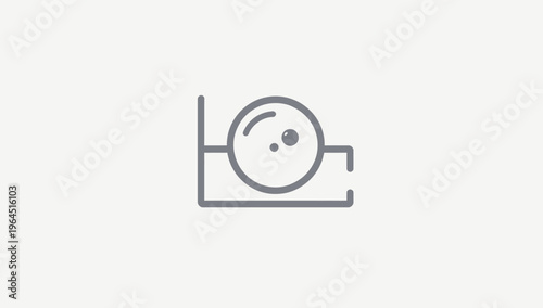 Digital Angle Level Tool Icon Flat Vector Illustration