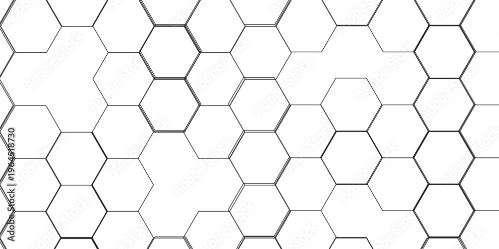 Fototapeta premium Luxury hexagonal abstract black metal background with golden light lines. Dark 3d geometric texture illustration. Black Hexagonal Pattern Metallic background with black and gold 3d6082