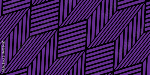 Modern abstract background featuring a seamless isometric cube pattern with green and black diagonal stripes.