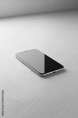 Smartphone resting on a simple surface with soft lighting in a quiet space