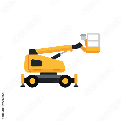 Aerial lift machine for construction and maintenance work