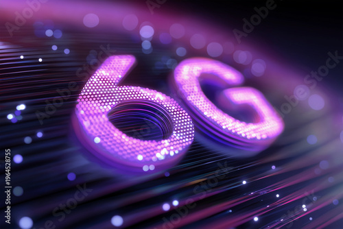 New 6G technology shown with bright lights and modern design