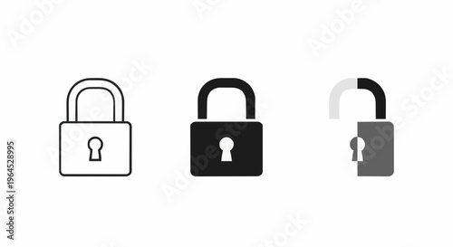 Simple Lock Set Icons