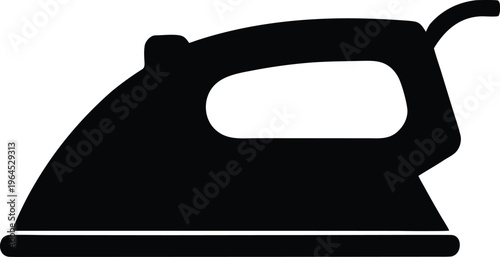 Electric clothes iron household appliance vector icon