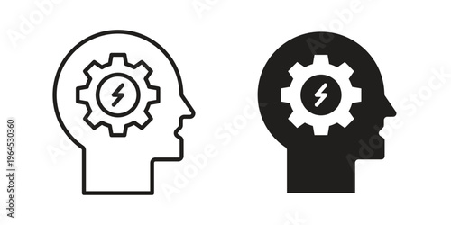 Realization icons. Vector graphic. Editable vector stroke. EPS 10.