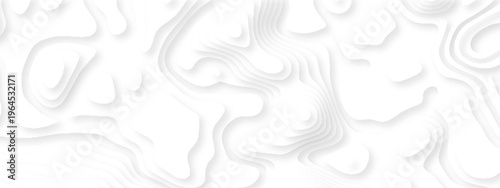 Vector lines seamless pattern sea map topography design. White wave paper curved reliefs Contour maps. Discovery topographic texture backdrop landscape earth style trail map geography design.