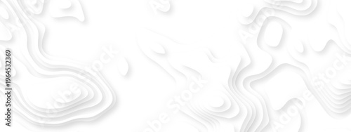 Vector lines seamless pattern sea map topography design. White wave paper curved reliefs Contour maps. Discovery topographic texture backdrop landscape earth style trail map geography design.