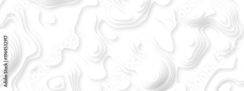 Vector lines seamless pattern sea map topography design. White wave paper curved reliefs Contour maps. Discovery topographic texture backdrop landscape earth style trail map geography design.