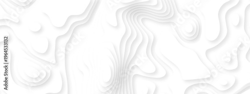 Vector lines seamless pattern sea map topography design. White wave paper curved reliefs Contour maps. Discovery topographic texture backdrop landscape earth style trail map geography design.