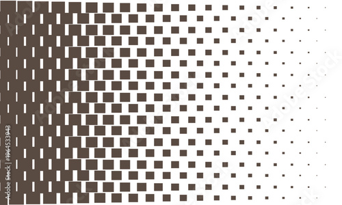  Abstract brown colour geometric hipster fashion halftone square pattern. Vector illustration.