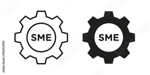 SME icons. Vector graphic. Editable vector stroke. EPS 10.