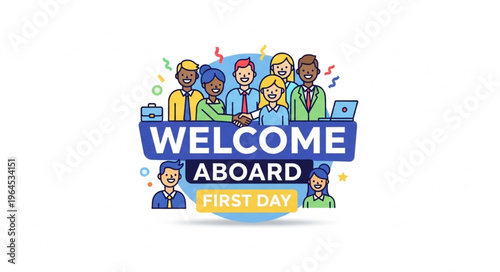 Welcome Aboard - Team Embraces New Members on Their First Day.