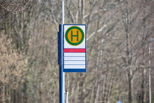  a bus stop in Germany – mockup