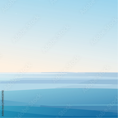 Serene landscape with rolling hills and sky.