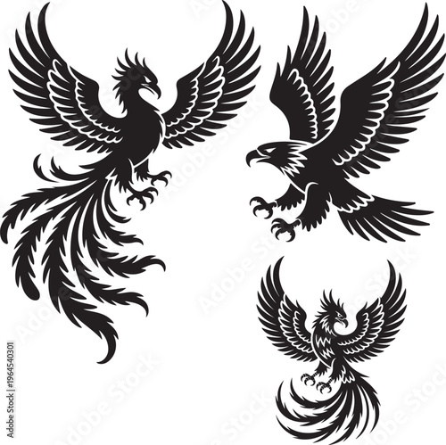 phoenix eagle cliparts unh5L High quality free Dxf files