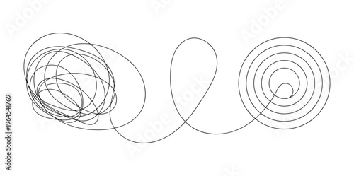 From Chaos to Order Line Art