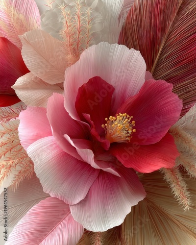 Delicate peach blossoms set against green foliage in a high-resolution photo