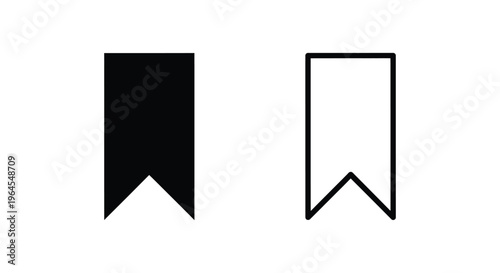 Ribbon bookmarks set Vector