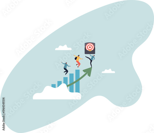 Career development, growth or step to reach goal, ladder to stairway to achieve target,human life and situation.