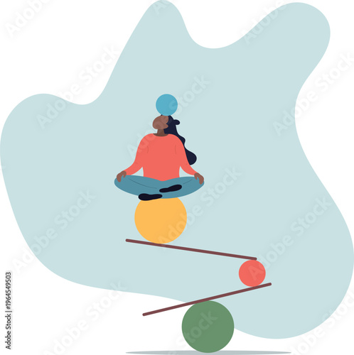 Work life balance, equality or weight between working for money and life happiness, health, success and healthy lifestyle.human life and situation.