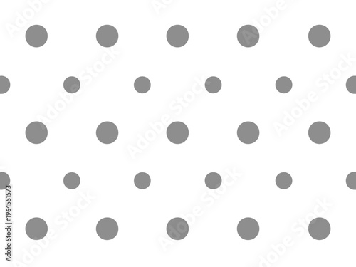 Grid pattern of five rows of gray circles on a white background