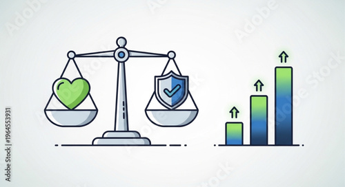 Balancing Health and Security for Growth - A Visual Representation.