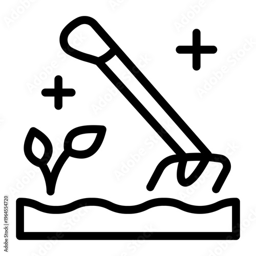 This Hoe icon is suitable for Farm and Ranch, etc.