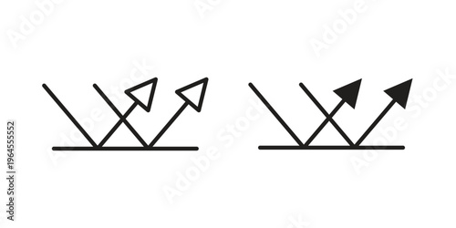 Reflect icons for web and mobile UI design. Glyph vector with editable stroke