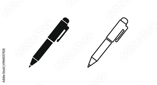 Pens and pencils for writing and drawing Vector