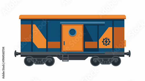 A sleek train car design showcasing modern aesthetics with vibrant colors, symbolizing innovation in transportation and the evolution of travel experiences in contemporary times.