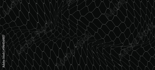 Net pattern. Rope net vector silhouette. Soccer, football, volleyball, tennis and tennis net pattern. Fisherman hunting net rope texture or pattern.