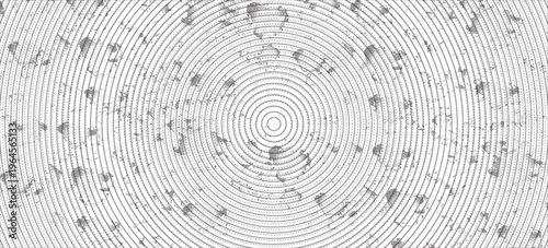 Bushes and dry grass with snow and ice. Halftone with circles